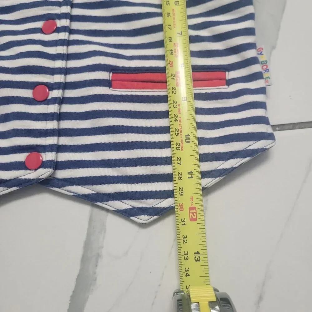 Gymboree White and Blue Vest